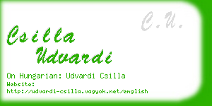 csilla udvardi business card